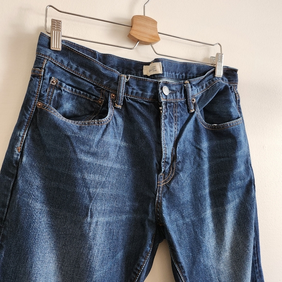 Gap men's 34x30 bootcut denim jeans, dark wash, 100% cotton - Picture 3 of 11